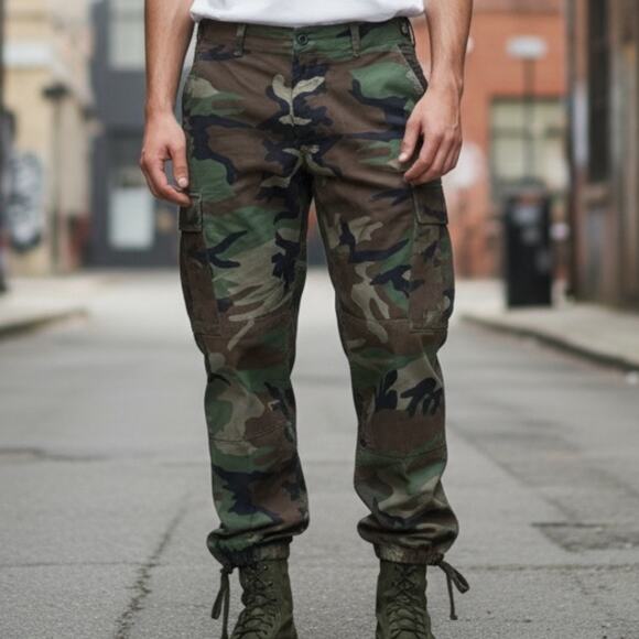 Mens Fatigues Pants Size Large-Long Army Military Uniform - Picture 1 of 11